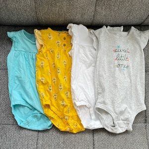 Carter’s Baby Girl Onesies 24m